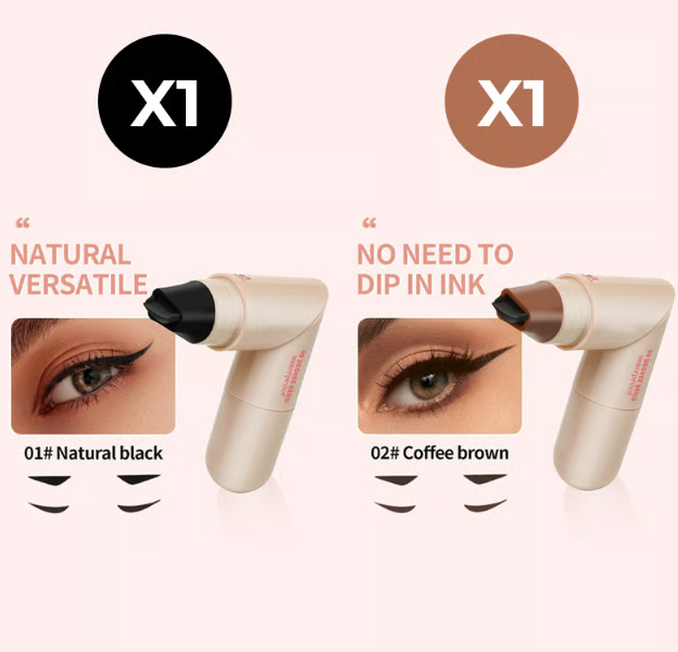 Στυλό Eyeliner με διπλή κεφαλή και περιστρεφόμενο σχεδιασμό