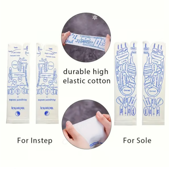 Κάλτσες Ρεφλεξολογίας με Εργαλείο Μασάζ Σημείων Πυρόλυσης