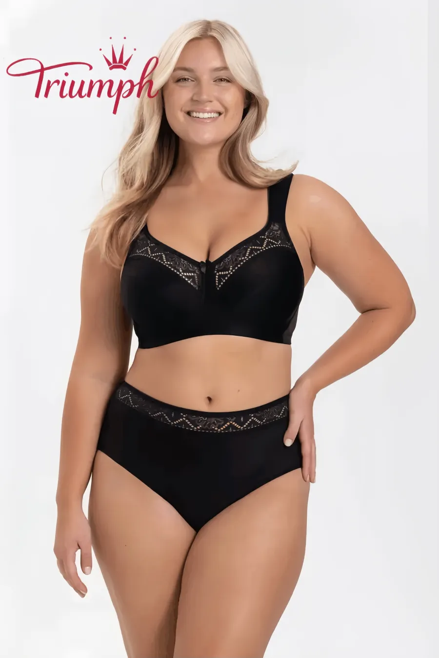 Triumph -(3 τεμ.) άνετο σουτιέν plus size
