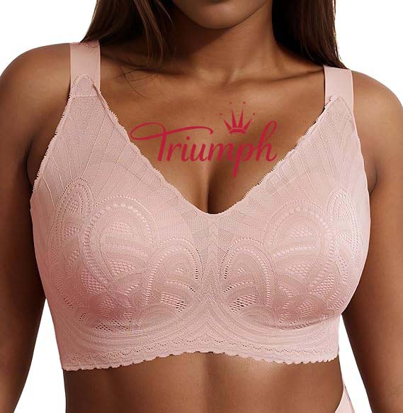 Triumph - 3 κομμάτια (75A-120F) 💝Σουτιέν push-up με κέντημα δαντέλας