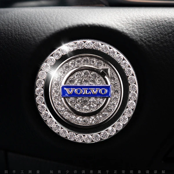 Κρυστάλλινη διακόσμηση για το κουμπί εκκίνησης αυτοκινήτου με προστατευτικό δαχτυλίδι Bling