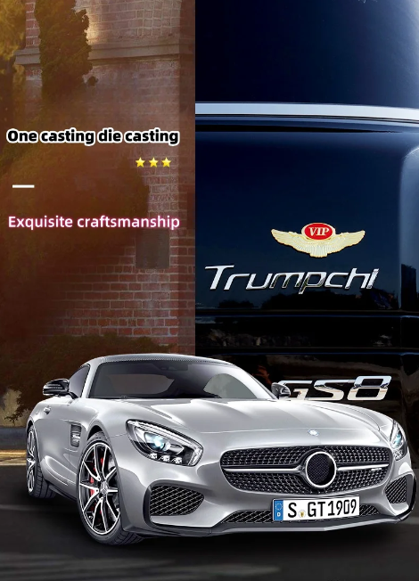 Μεταλλικό λογότυπο 3D Wings για αυτοκίνητα (2 τεμ.)