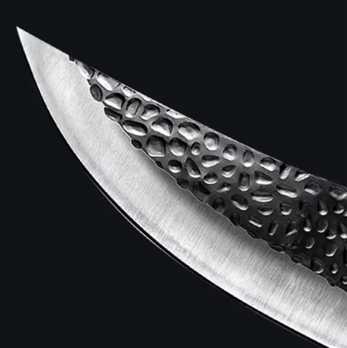 Επαγγελματικό σφυρήλατο μαχαίρι αποστεώσεως, κατασκευασμένο από ξύλο, μικρό, κυρτό