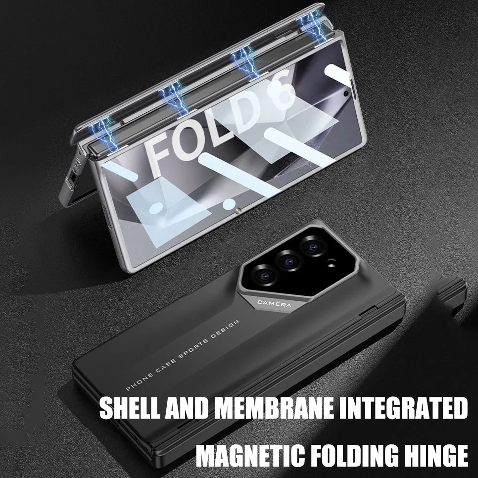 Κατάλληλο για ενσωματωμένη μαγνητική πτυσσόμενη θήκη τηλεφώνου Samsung Shell
