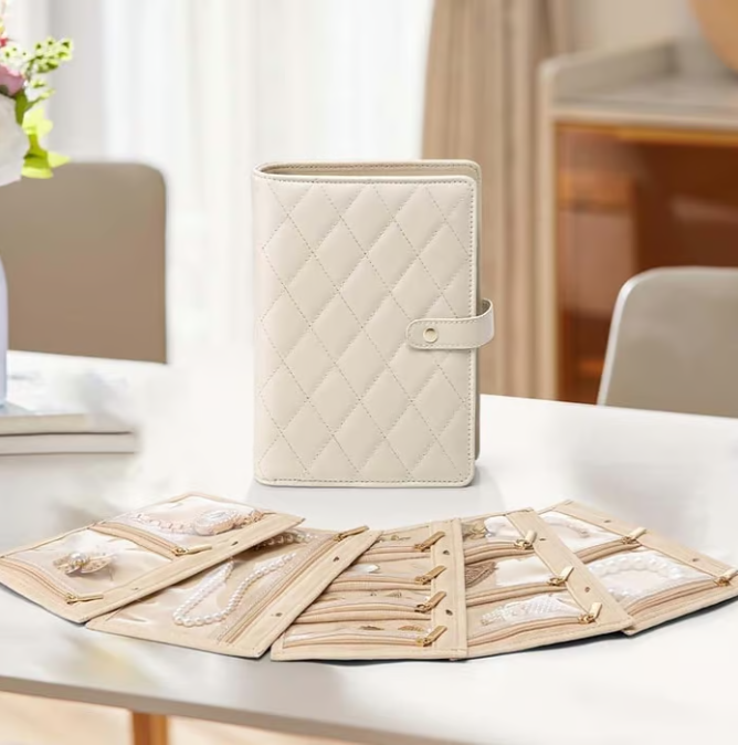 Βιβλίο αποθήκευσης κοσμημάτων πολυτελείας από δέρμα