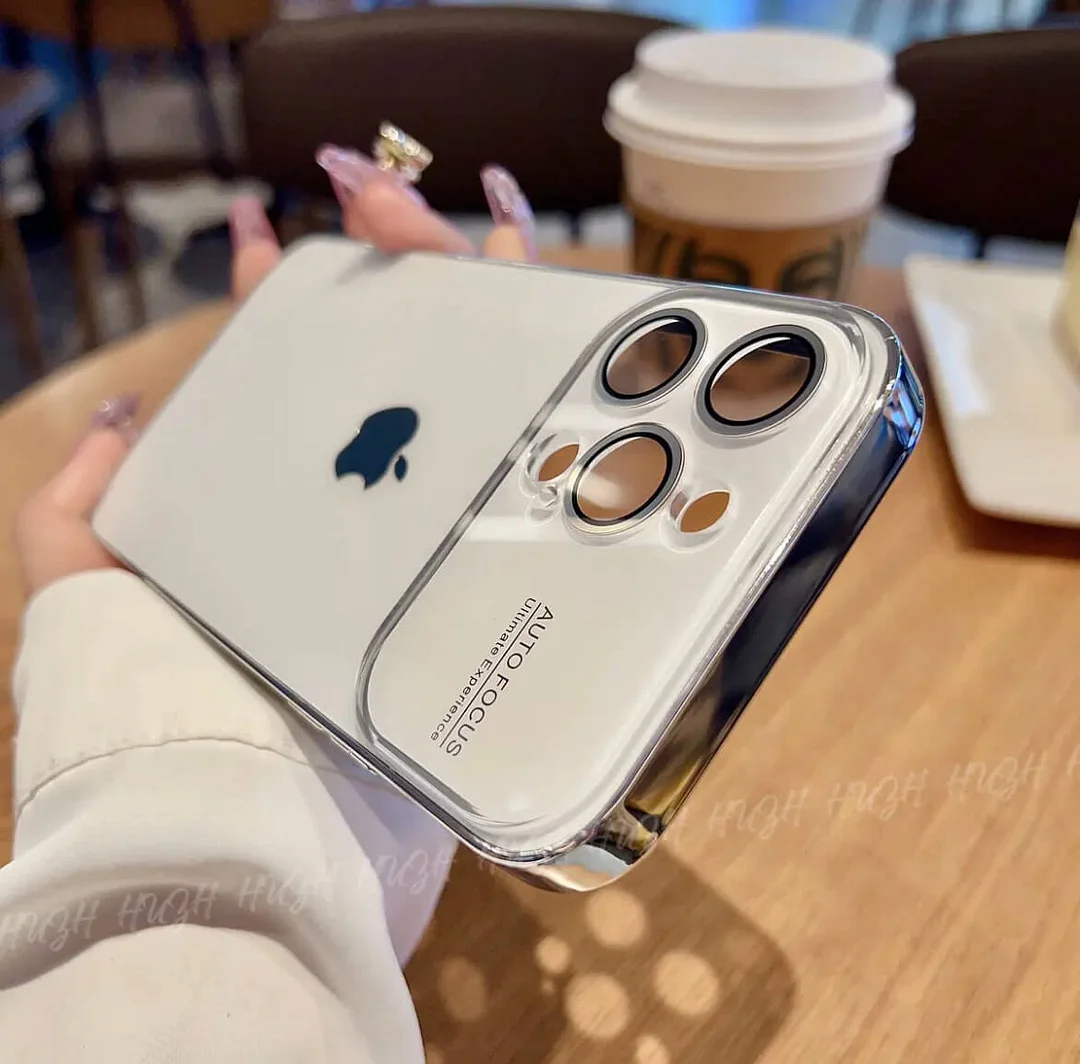 AG γυάλινη πλάτη με ενσωματωμένη θήκη τηλεφώνου με φακό