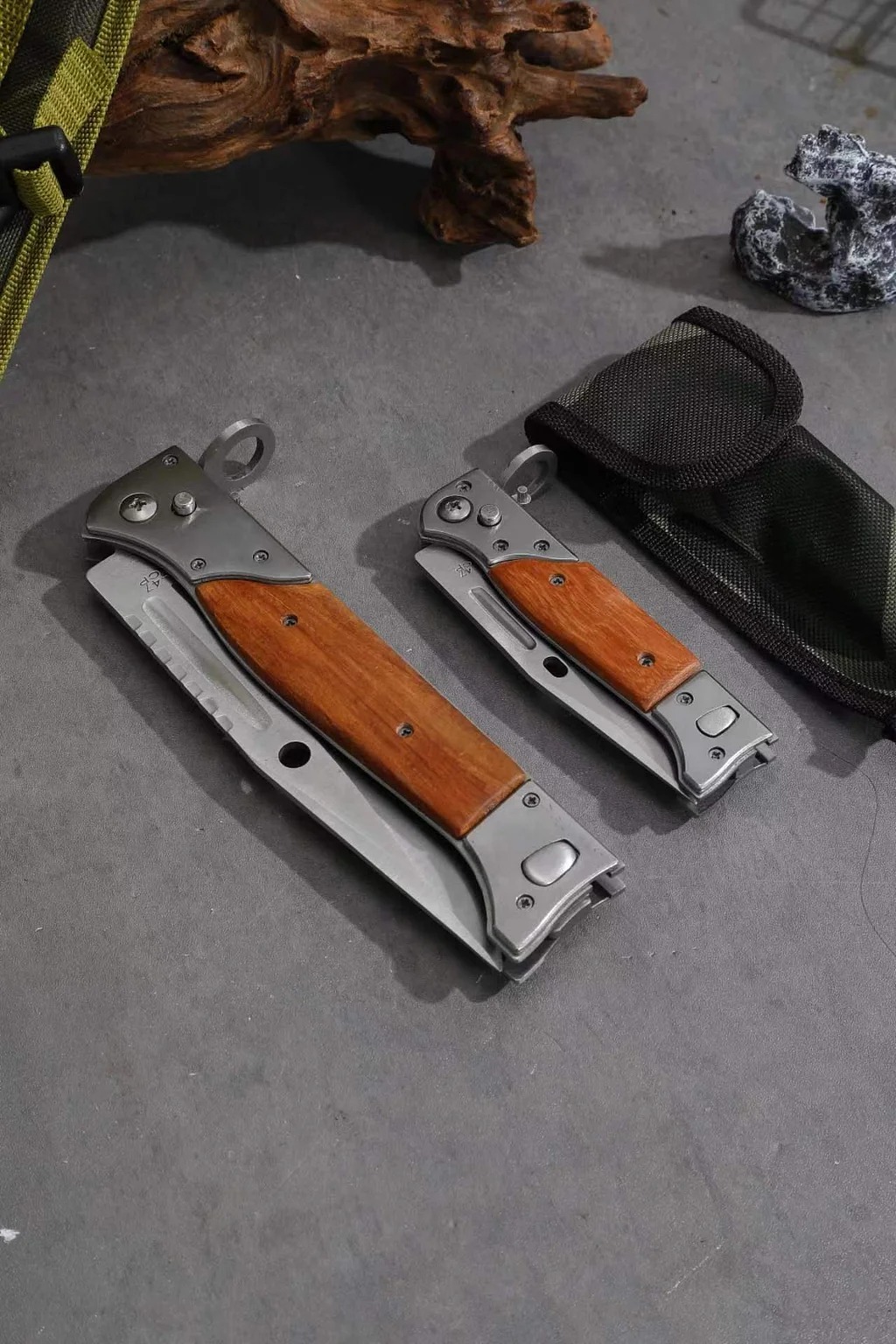 AK Automatic Folding Kitchen Knife (Newly Improved M390 Steel Blade) (Long Version)