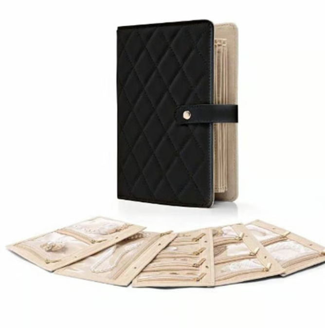 Βιβλίο αποθήκευσης κοσμημάτων πολυτελείας από δέρμα