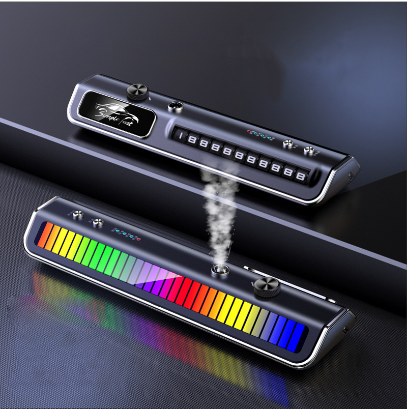 Έξυπνο άρωμα αυτοκινήτου με φωτισμό περιβάλλοντος, έξυπνες λωρίδες φωτός, κλιπ εξαερισμού αποσμητικού χώρου, αξεσουάρ αυτοκινήτου.