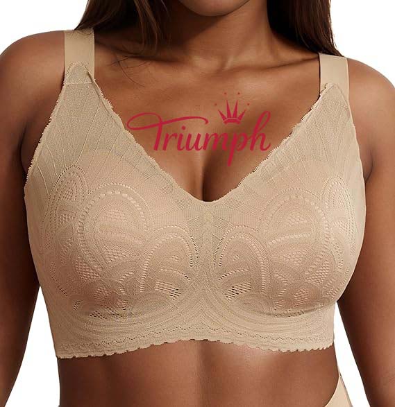 Triumph - 3 κομμάτια (75A-120F) 💝Σουτιέν push-up με κέντημα δαντέλας