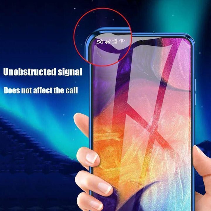 Μαγνητική θήκη τηλεφώνου Samsung διπλής όψης από σκληρυμένο γυαλί