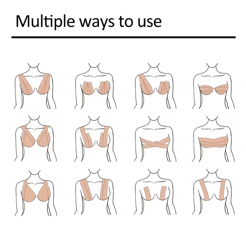Σετ αόρατης ταινίας και στήριξης ανόρθωσης στήθους για γυναίκες