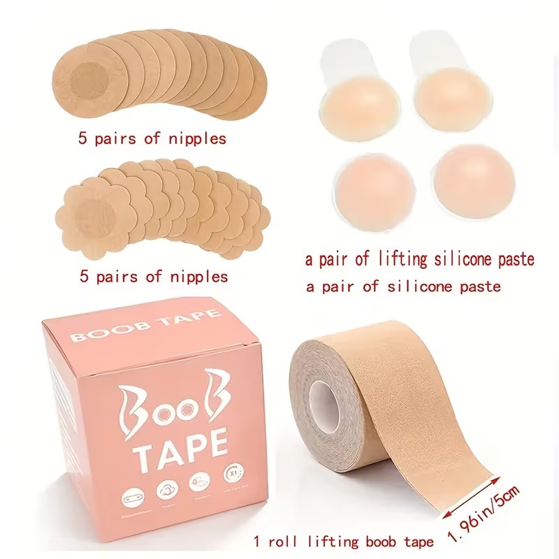 Σετ αόρατης ταινίας και στήριξης ανόρθωσης στήθους για γυναίκες