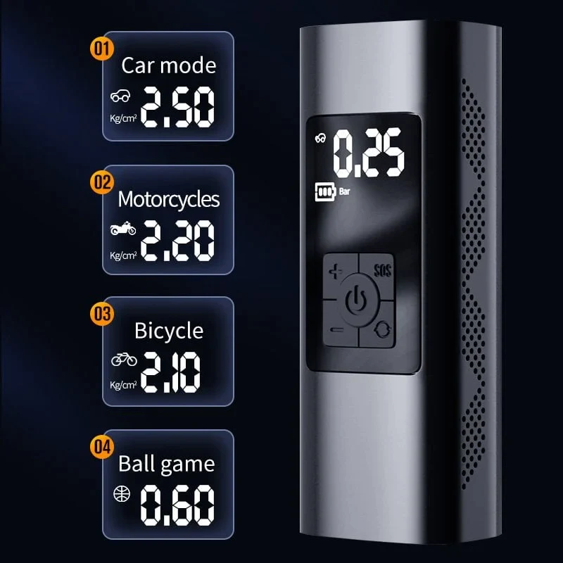 (2023 Νέο στυλ) Φορητή αντλία αέρα αυτοκινήτου