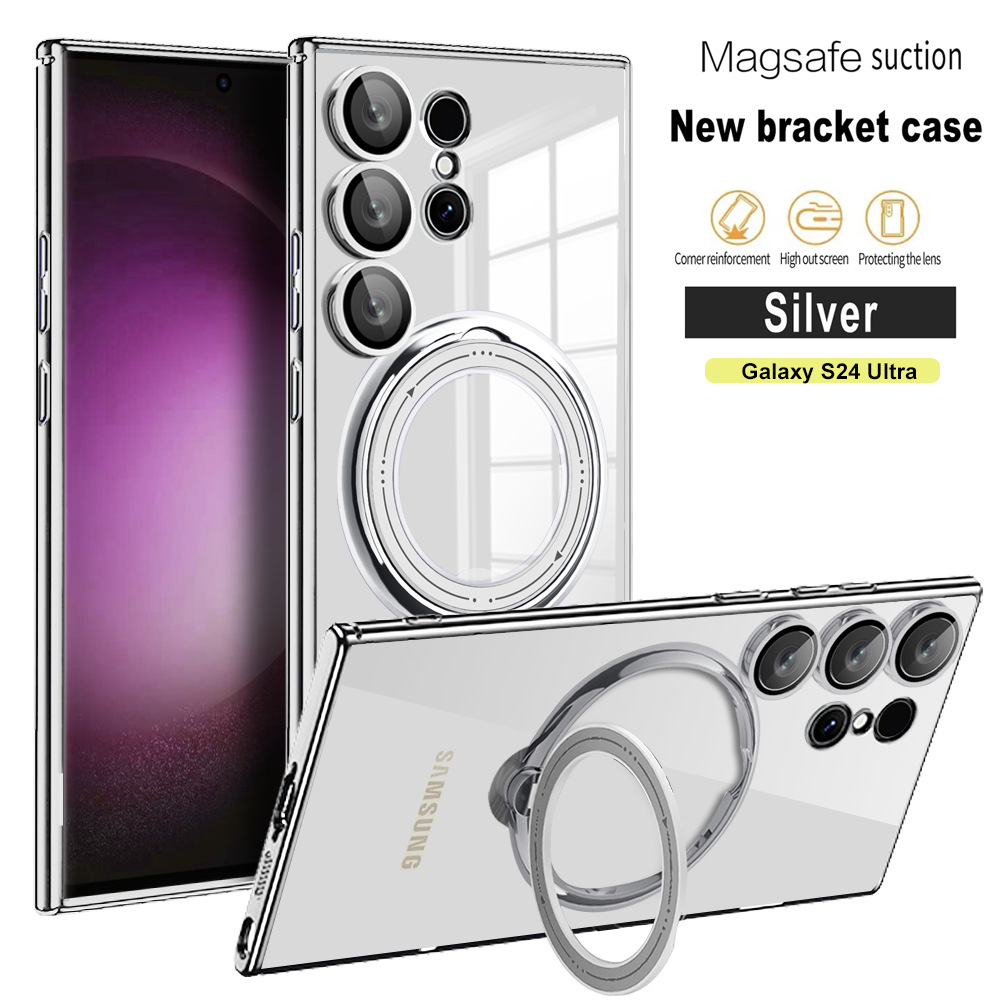 Transparentní magnetické pouzdro Samsung s neviditelným stojánkem