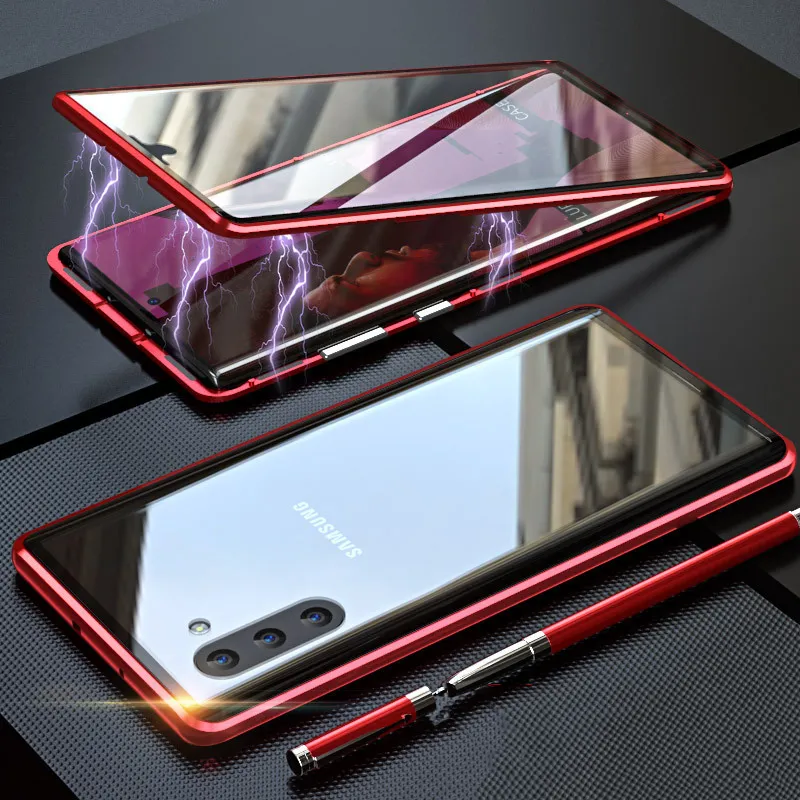 📱Navrženo v Německu - oboustranné magnetické skleněné pouzdro od Samsungu