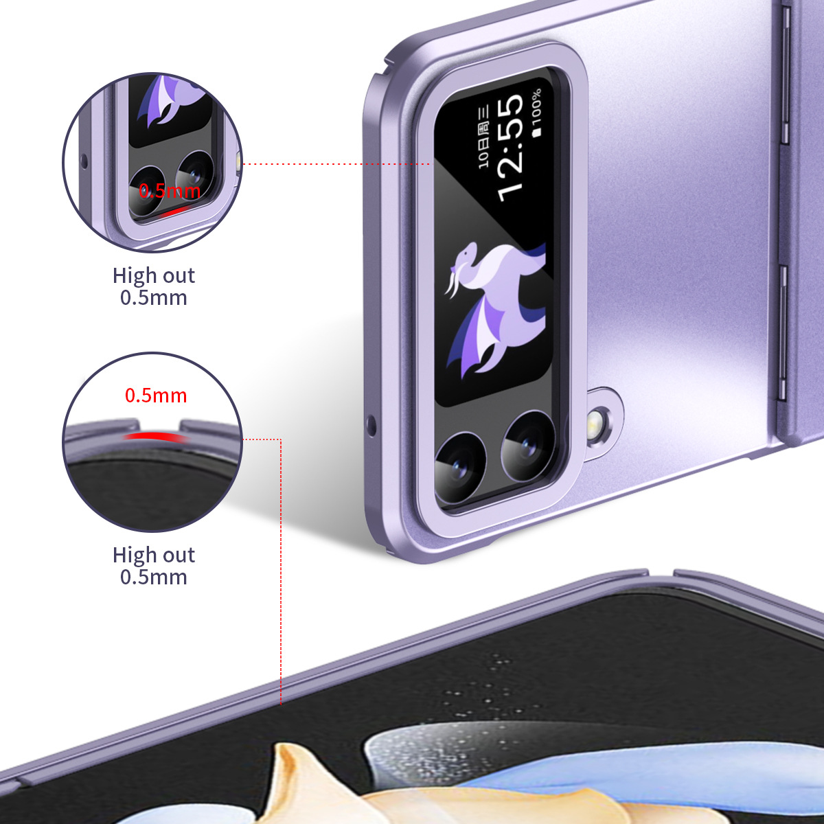 Luxusní stylový kryt pro Samsung Z Flip 3/4/5