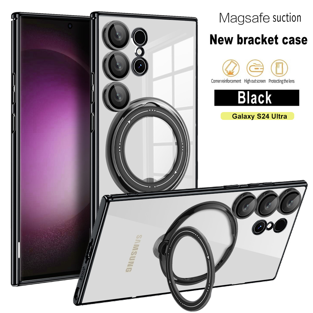 Transparentní magnetické pouzdro Samsung s neviditelným stojánkem