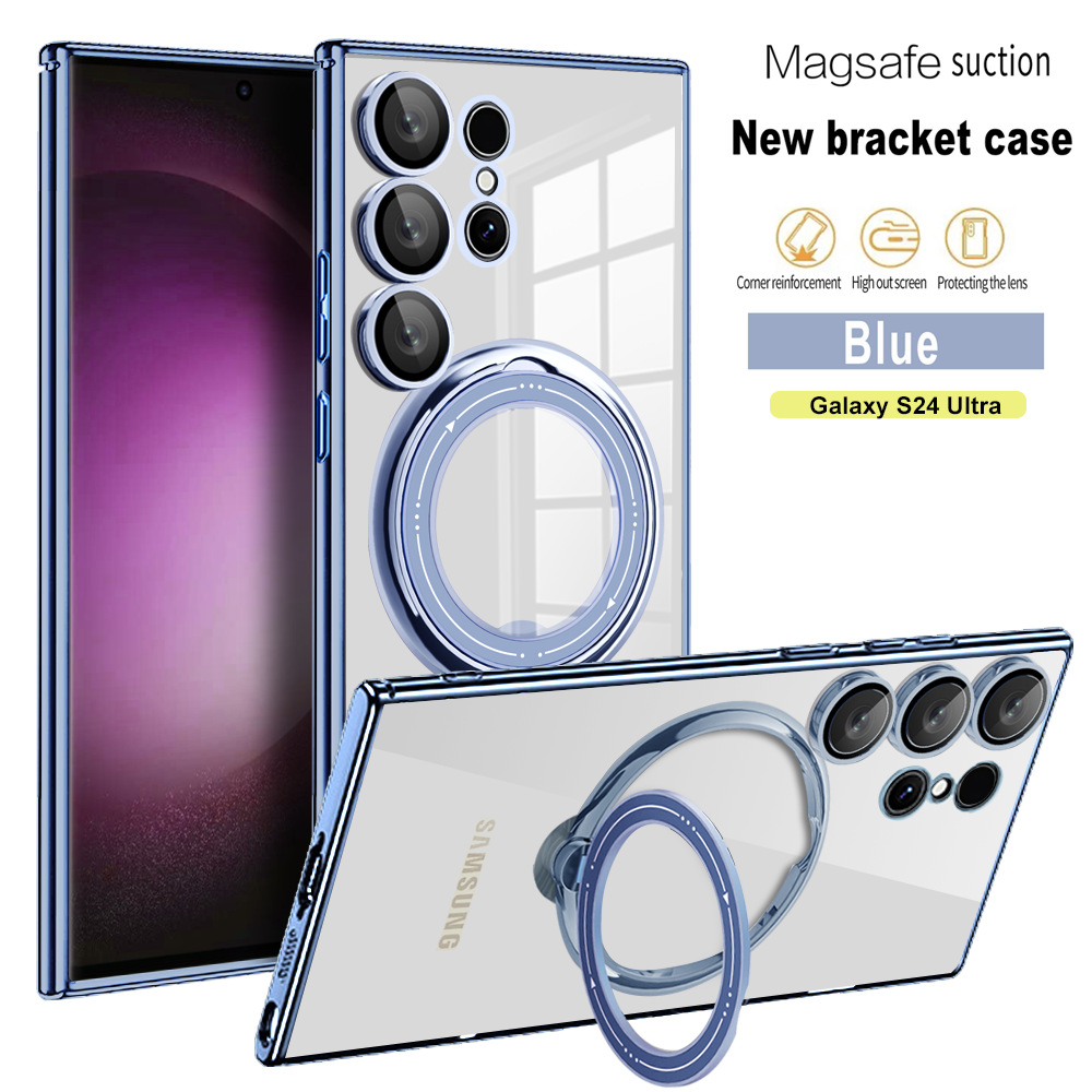 Transparentní magnetické pouzdro Samsung s neviditelným stojánkem