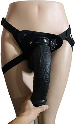 Extra velký silikonový vibrátor typu „strap-on“ s výraznou hlavicí, délkou 30 cm a průměrem 6 cm; luxusní fantazijní falus vyrobený ze 100% materiálu lékařské kvality, doplněný speciálním podpůrným postrojem.
