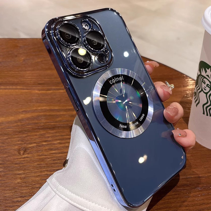 Pozinkované magnetické čtvercové pouzdro na iPhone Airbag proti pádu