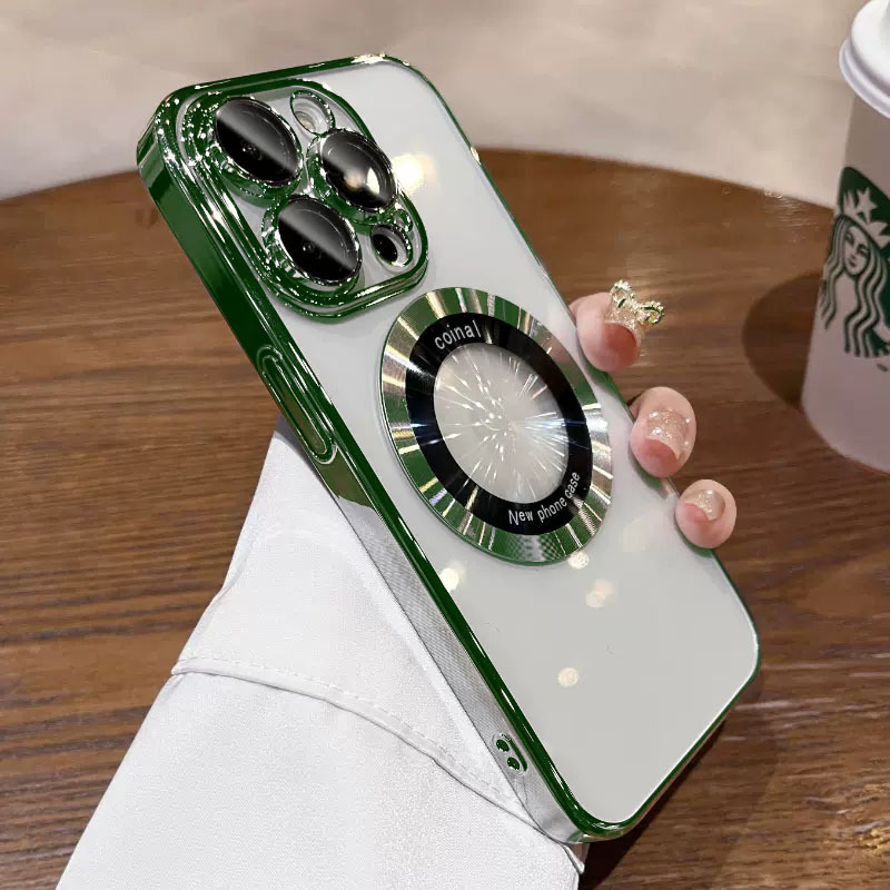 Pozinkované magnetické čtvercové pouzdro na iPhone Airbag proti pádu