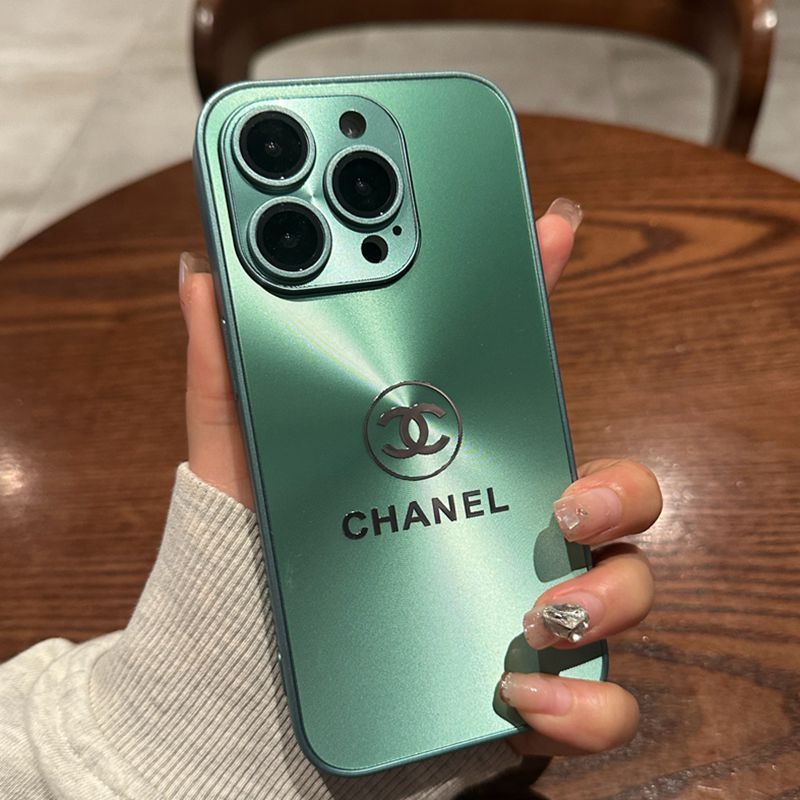Метално лого на марката CHANEL Калъф за телефон Apple, ол