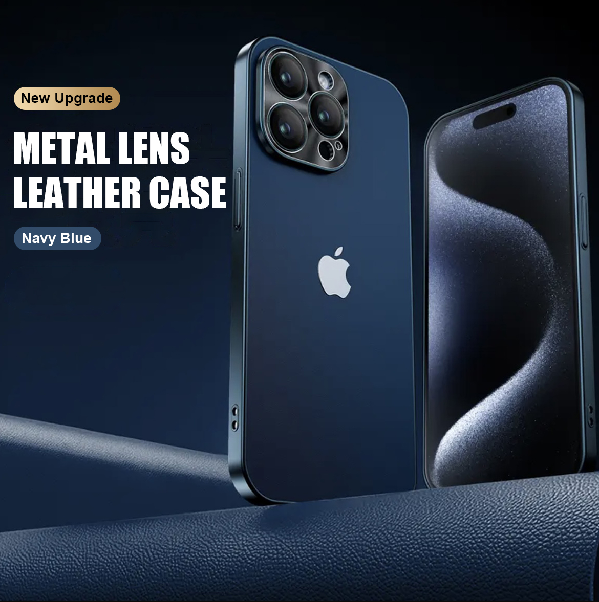Galwanizowana metalowa soczewka Ultra cienka sk��rzana ochrona dla iPhone'a