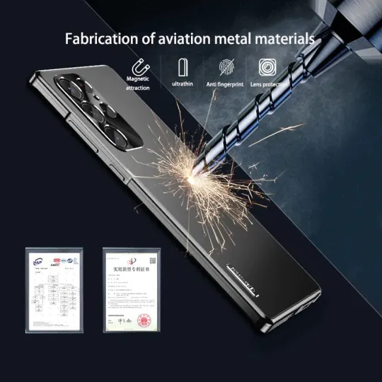 Samsung Galaxy S23 S22 S21 Ultra Plus Magnetic Aluminum Metal Frame Case