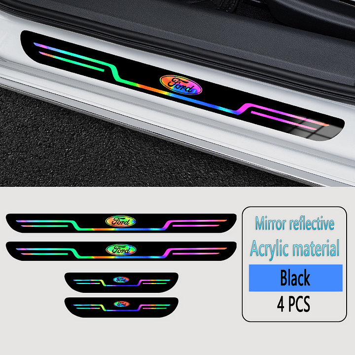 Reducere 2024 ✨50% REDUCERE ✨Fâșii anti-fouling pentru prag de ușă auto cu laser acrilic🎉4 buc🎉