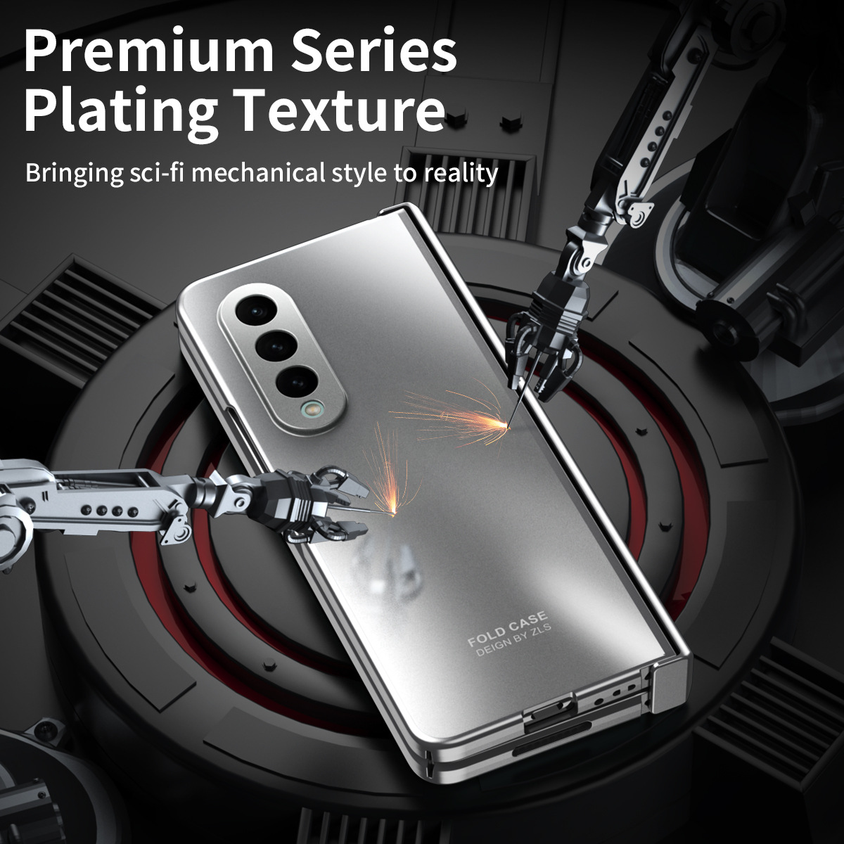 Husă placată mată Cu Protecţie Ecran Spate Pentru Seria Samsung Galaxy Z Fold
