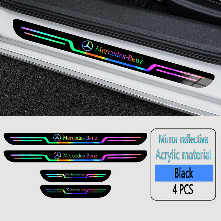 Reducere 2024 ✨50% REDUCERE ✨Fâșii anti-fouling pentru prag de ușă auto cu laser acrilic🎉4 buc🎉