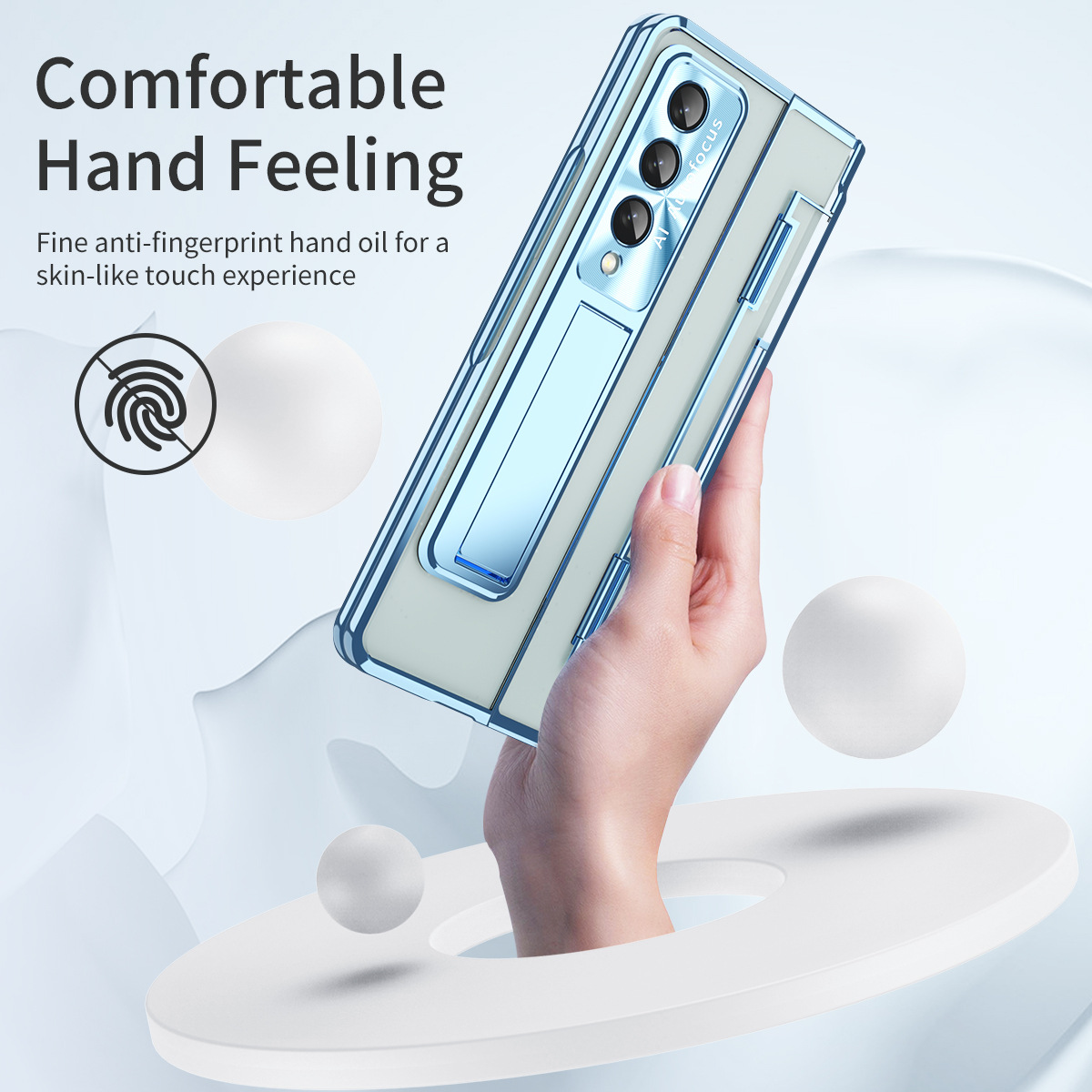 Carcasă transparentă pliabilă 360° Armor Hinge 2.0 - Seria Galaxy Fold