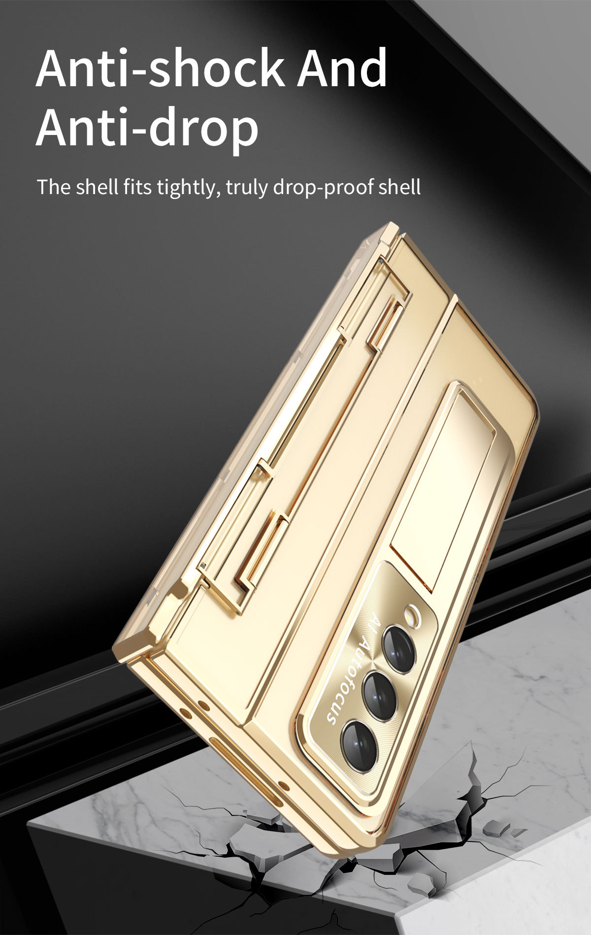 Carcasă transparentă pliabilă 360° Armor Hinge 2.0 - Seria Galaxy Fold