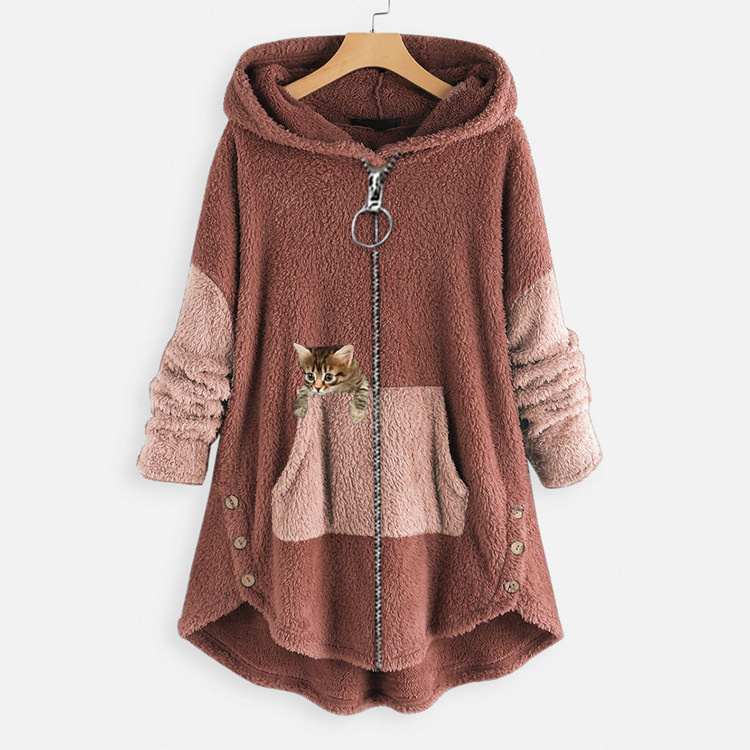 2023 toamna iarna pulover supradimensionat dama fleece