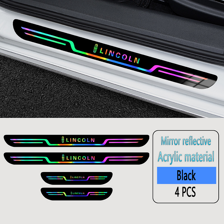 Reducere 2024 ✨50% REDUCERE ✨Fâșii anti-fouling pentru prag de ușă auto cu laser acrilic🎉4 buc🎉