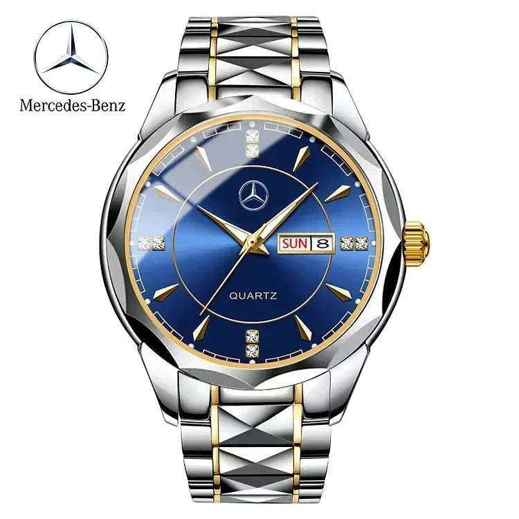 Ceas Mercedes-Benz 2025 Tungsten Carbon【Diverse ceasuri cu sigla auto】