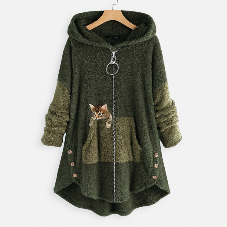 2023 toamna iarna pulover supradimensionat dama fleece