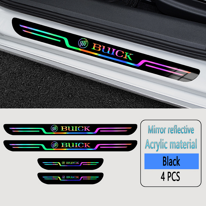 Reducere 2024 ✨50% REDUCERE ✨Fâșii anti-fouling pentru prag de ușă auto cu laser acrilic🎉4 buc🎉