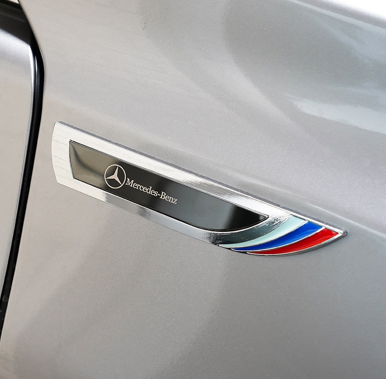 🔥Гореща разпродажба🔥3D листна плоча с 3D острие Декорация на калника на тялото със страничен етикет (2 БР.)