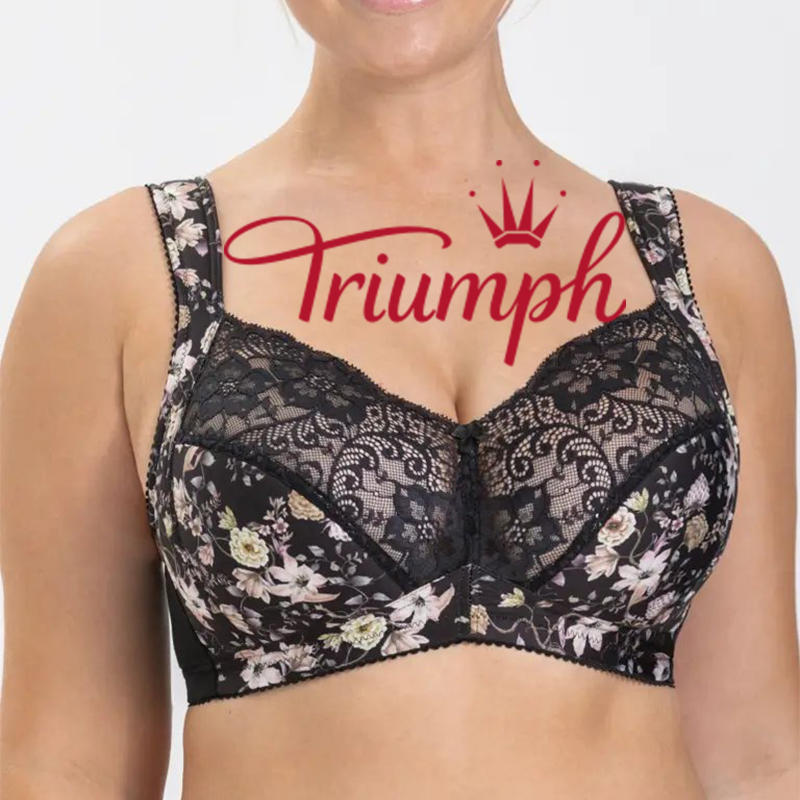 Triumph - Опаковка от 3💝 Памучни комфортни сутиена с лицеви опори✨✨