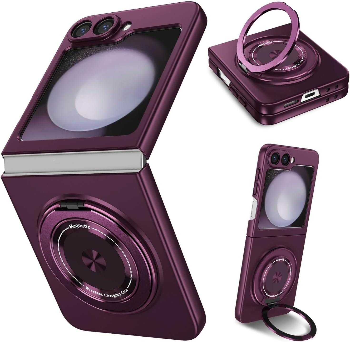 Калъф за телефон Samsung Galaxy Z Flip-Fold 6/5/4/3 с магнитна стойка