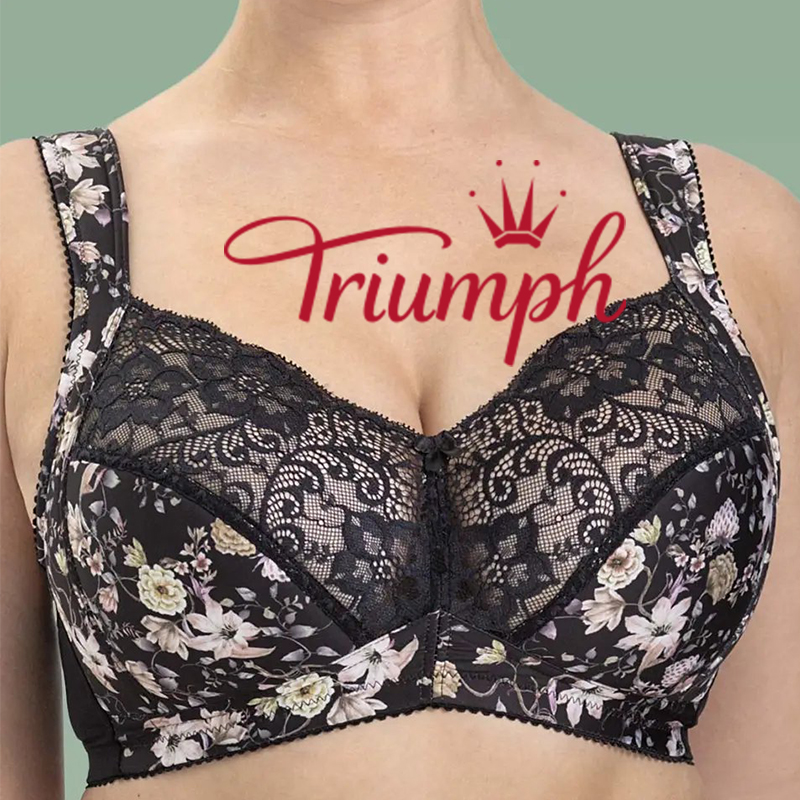 Triumph - Опаковка от 3💝 Памучни комфортни сутиена с лицеви опори✨✨