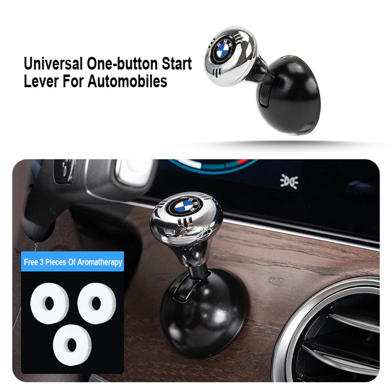 Творческо метално лого на кола, лост за стартиране с един бутон (тип ароматерапия)