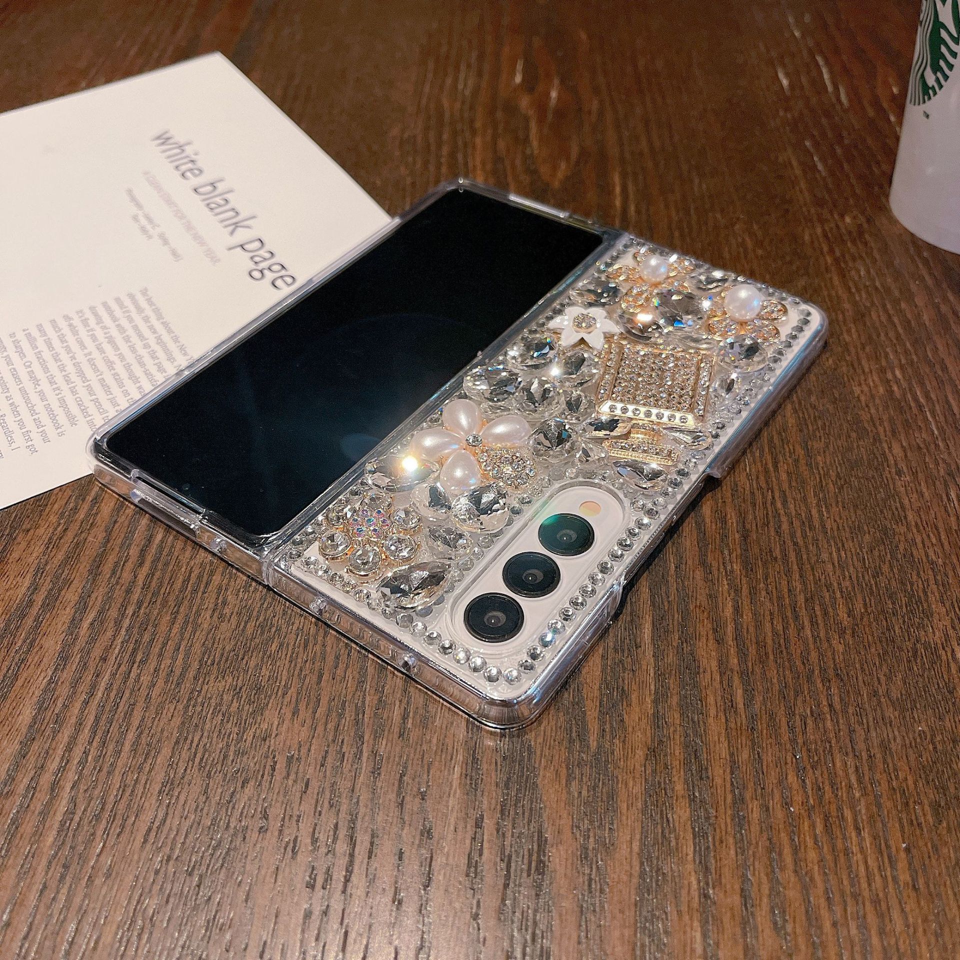 Πολυτελής θήκη τηλεφώνου με πλήρη διαμάντια, αδιάβροχη