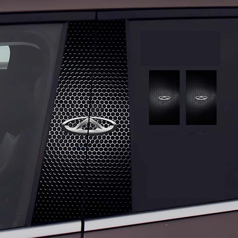 Стикер на централната колона на автомобила Персонализирана творческа декорация Защитно фолио против надраскване и износване, подходящо за модификация на колона BC [чифт]