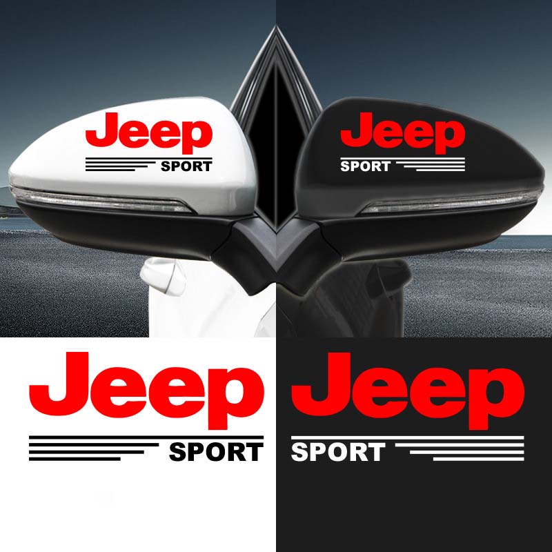 Декоративни стикери за огледало за кола [4 броя] - с наложен платеж