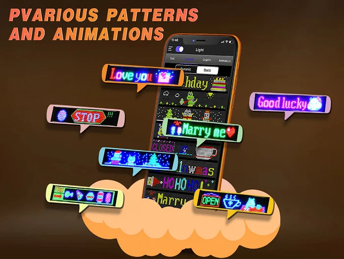 🔥Гореща разпродажба с 49% ОТСТЪПКА - ултратънък гъвкав Bluetooth LED екран
