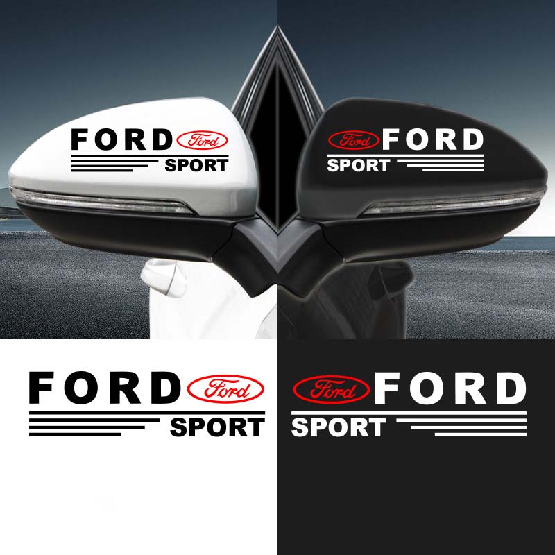 Декоративни стикери за огледало за кола [4 броя] - с наложен платеж