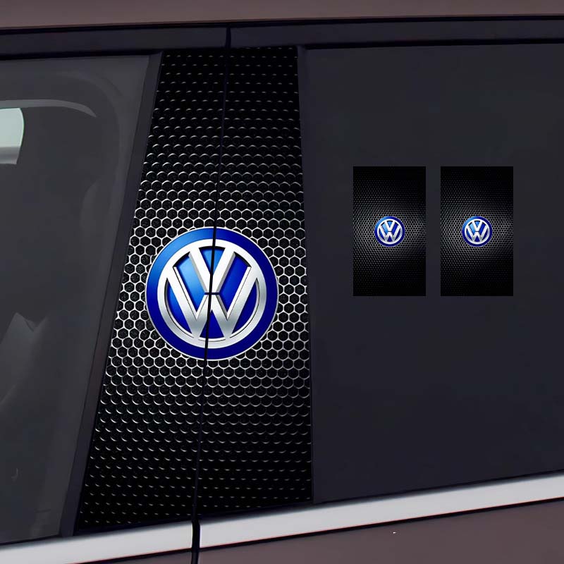 Стикер на централната колона на автомобила Персонализирана творческа декорация Защитно фолио против надраскване и износване, подходящо за модификация на колона BC [чифт]